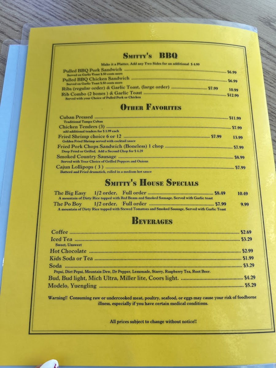 Smitty's Smokehouse & Grill Menu - Image 3