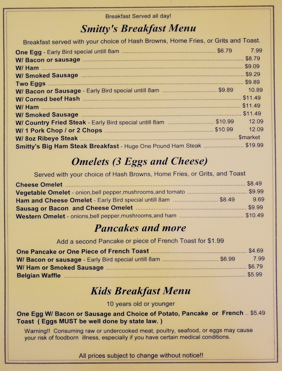 Smitty's Smokehouse & Grill Menu - Image 4